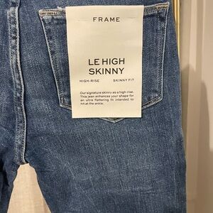 Frame Denim womens Classic Blue Le High Skinny Jeans